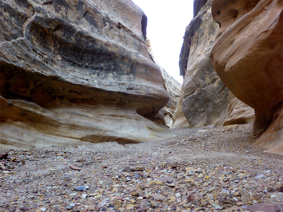 Pebbles in the streamway