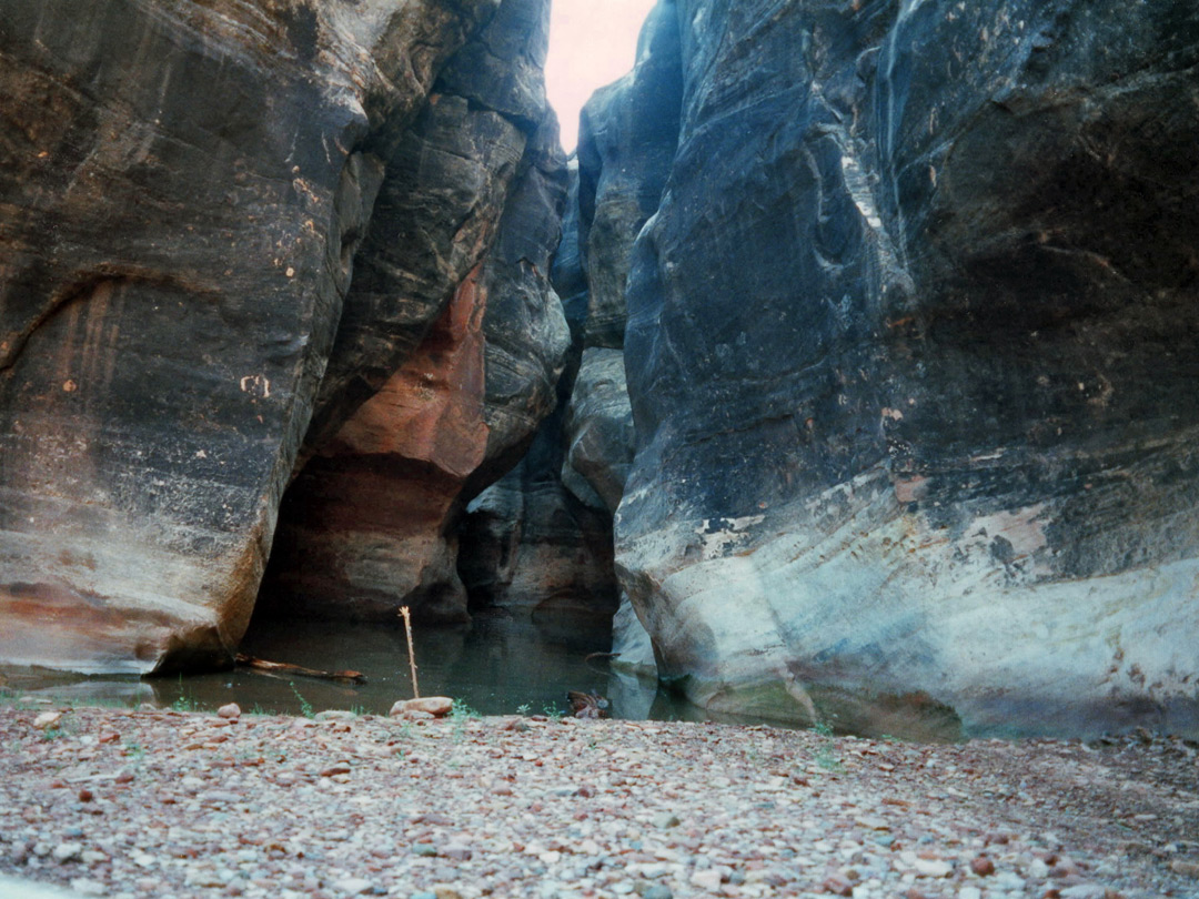 Start of the deep pool