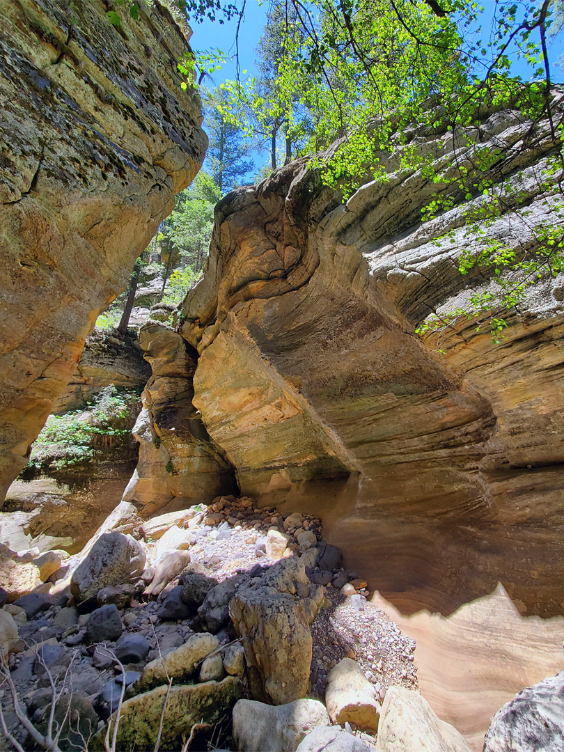 Thin-layered sandstone