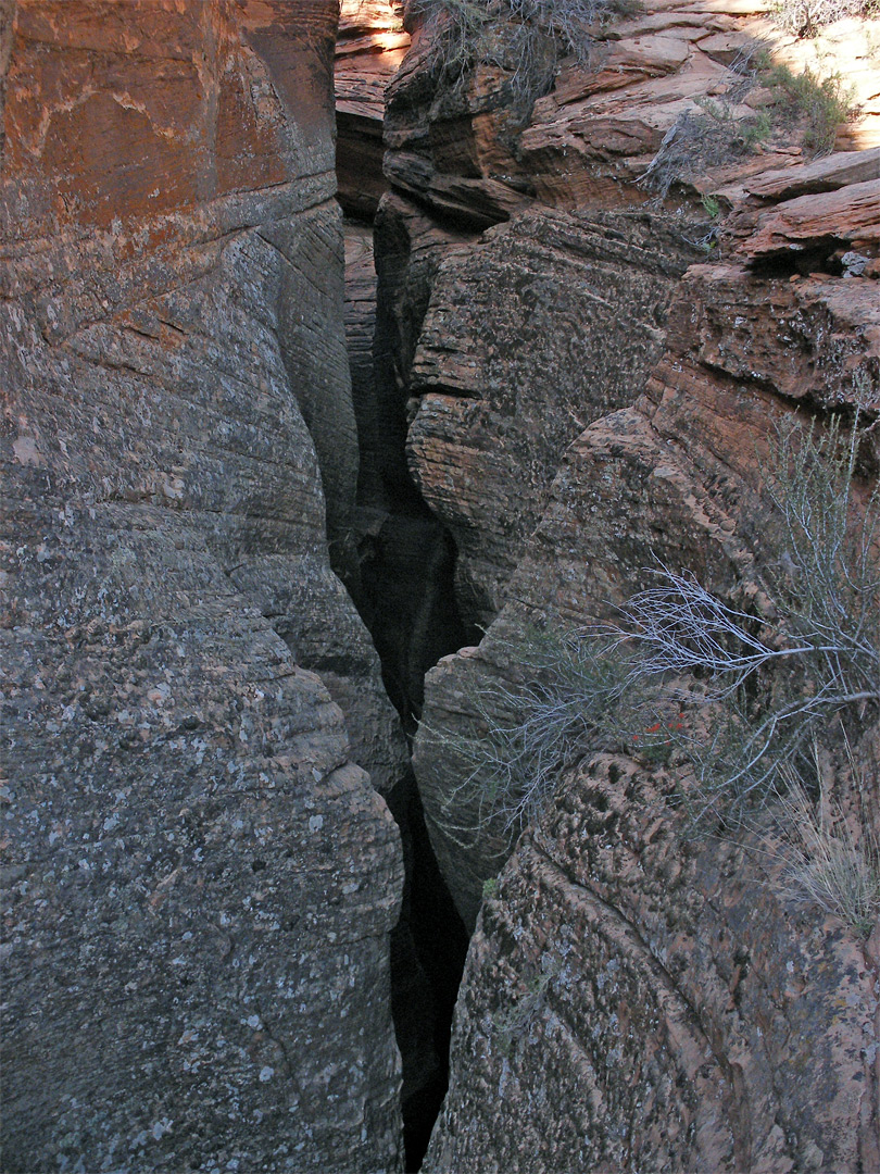 Above the lower narrows