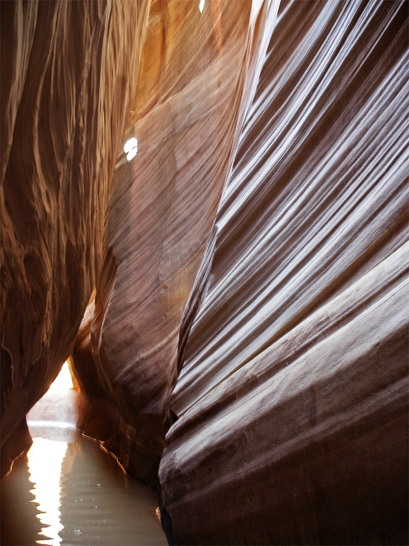 Pool in a side canyon