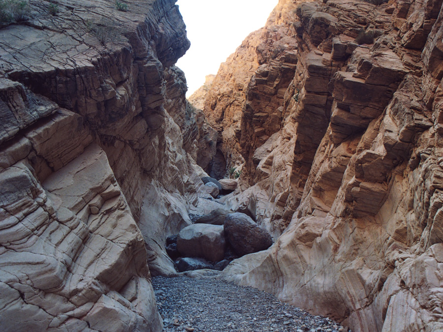 Boulders in the streambed