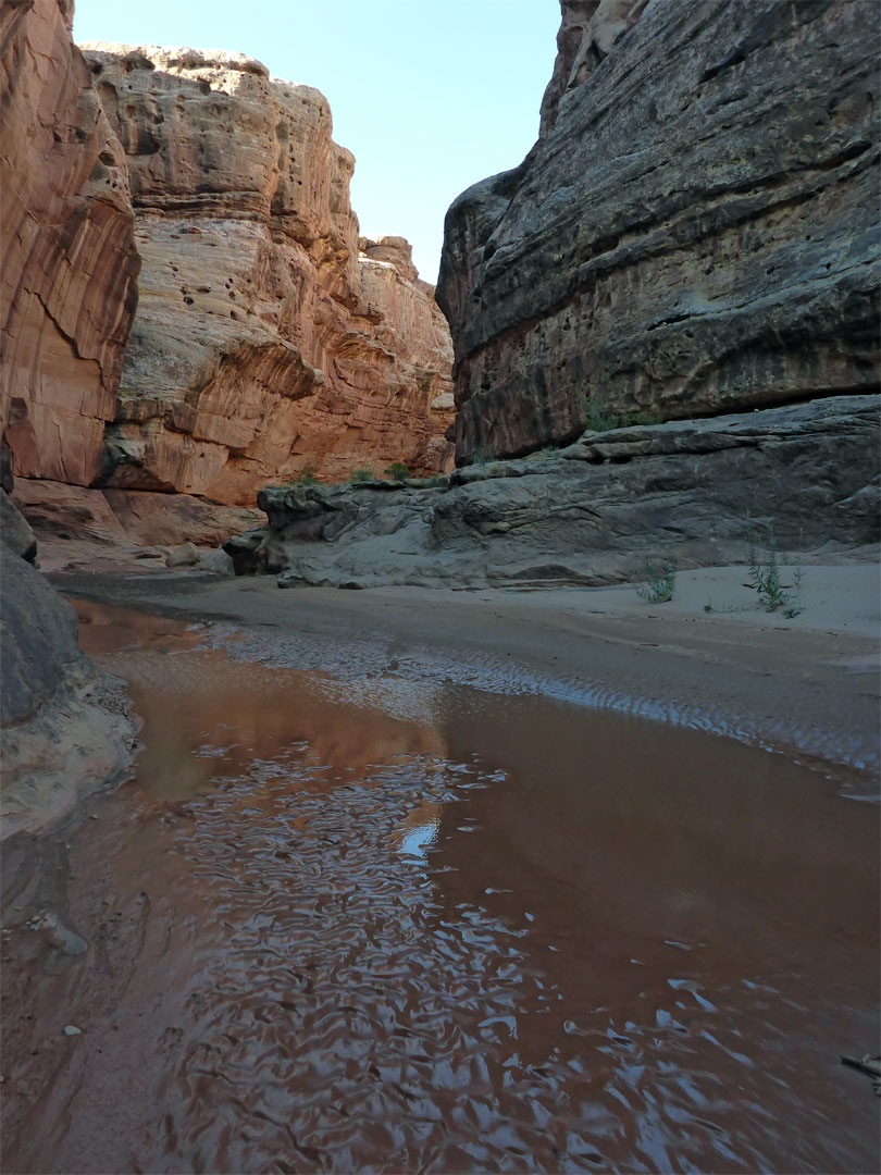 Pool and sandbank