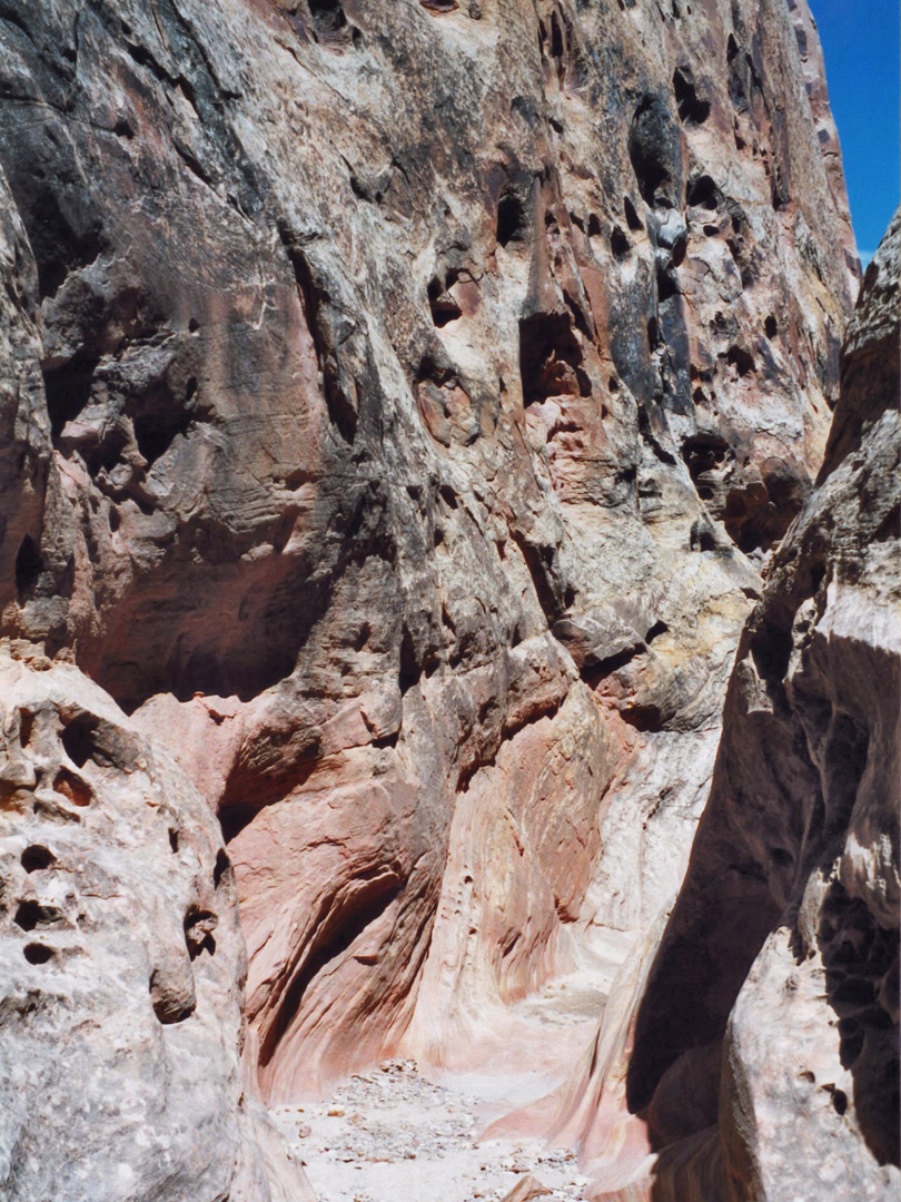 Rocks near the upper end