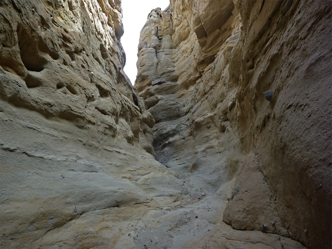 Relatively wide passageway