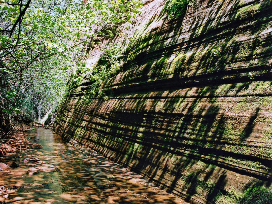 Shadows in a side canyon