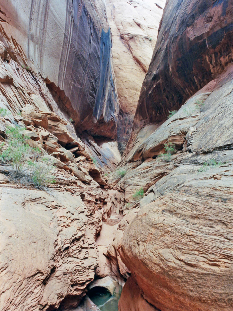 Cliffs and eroded rocks