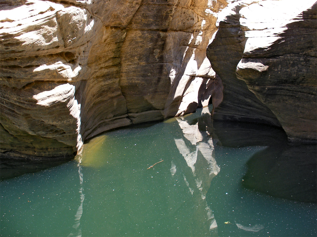 Bluish grey water