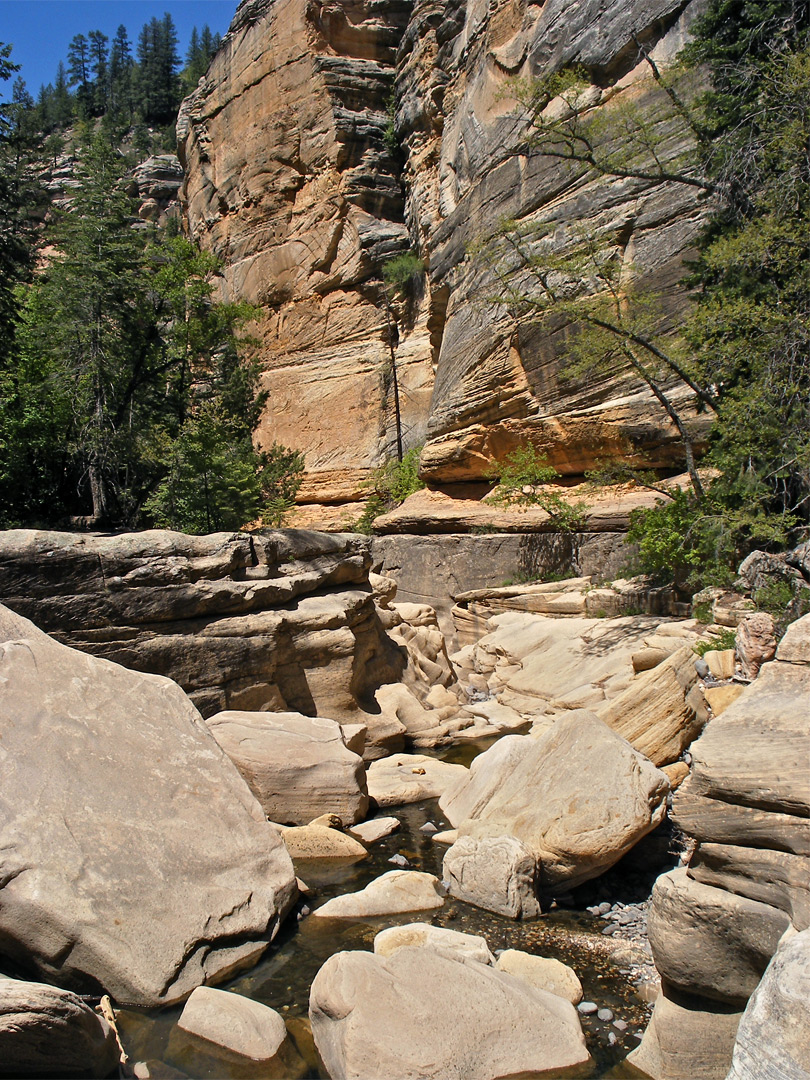 Cliffs and narrows