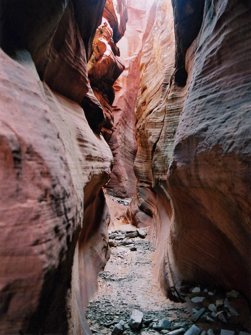 Pinkish orange rocks