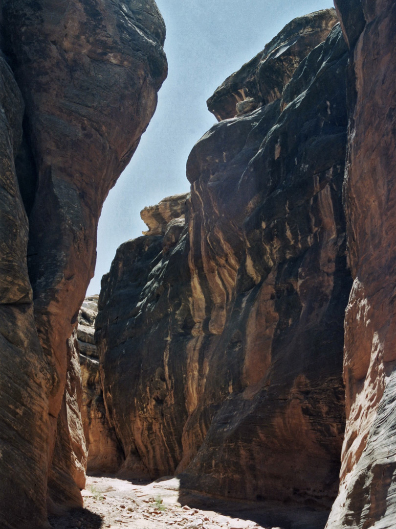 The lower canyon