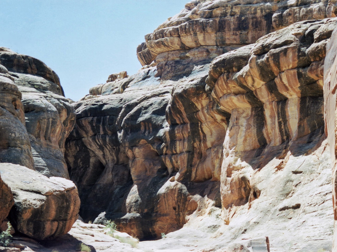 End of the lower slot canyon