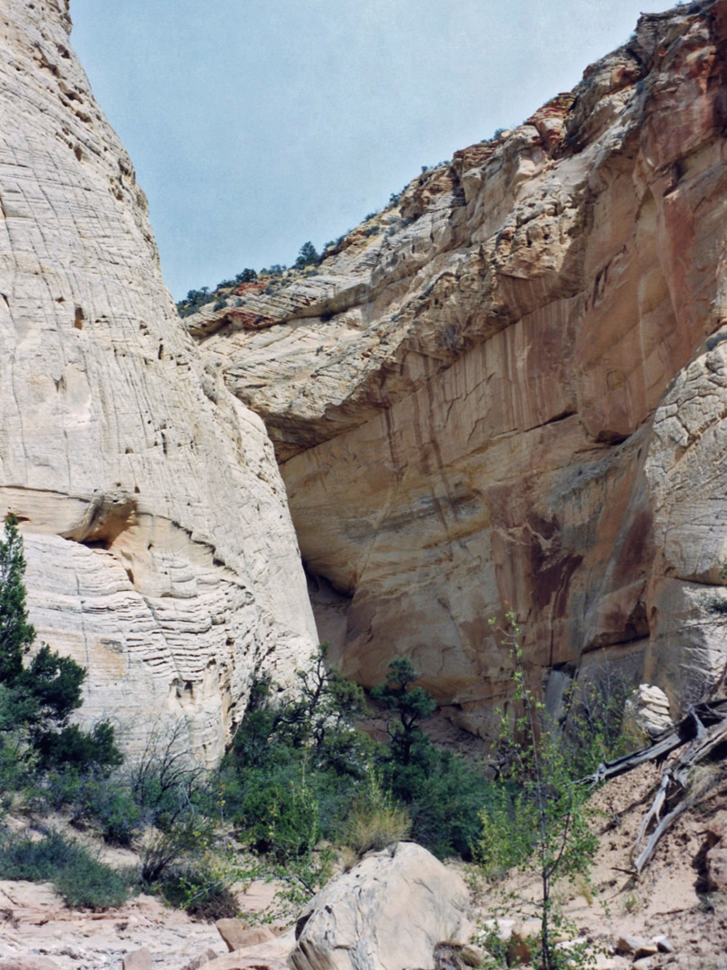 The lower canyon