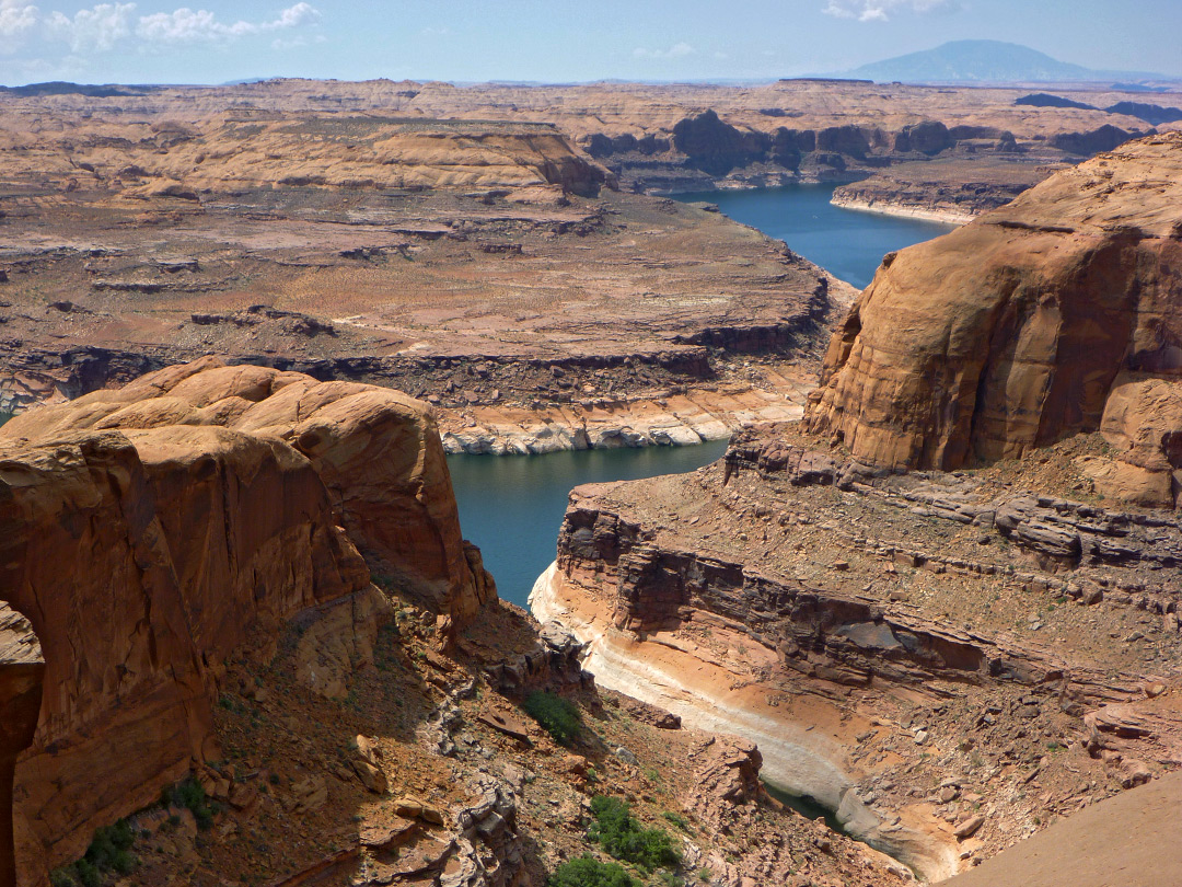 Lake Powell, to the southwest