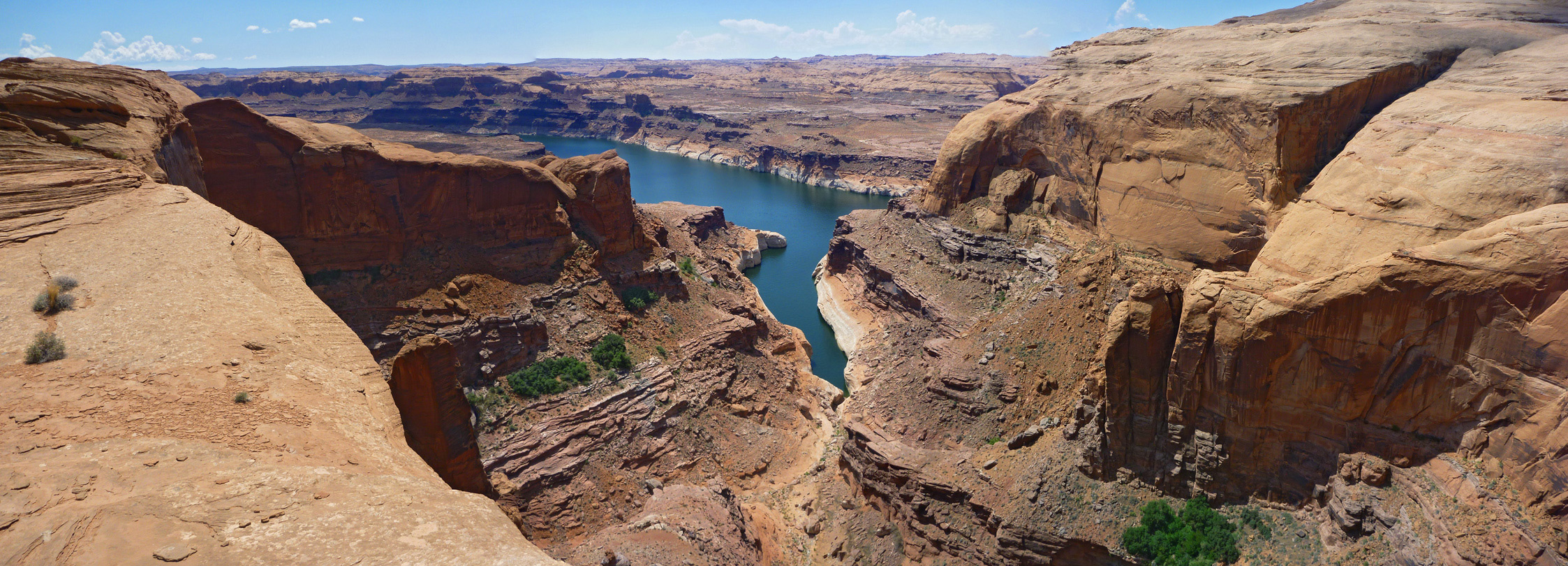 Lower end of the canyon