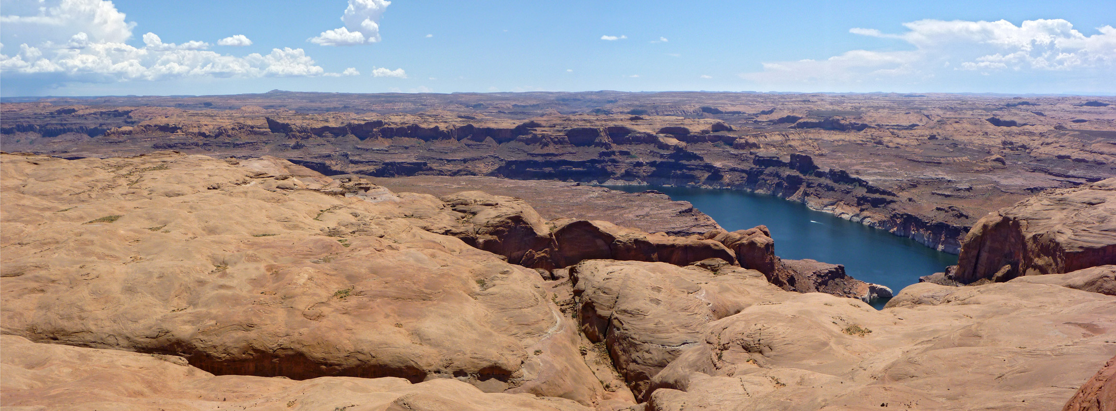 Lake Powell, to the southeast