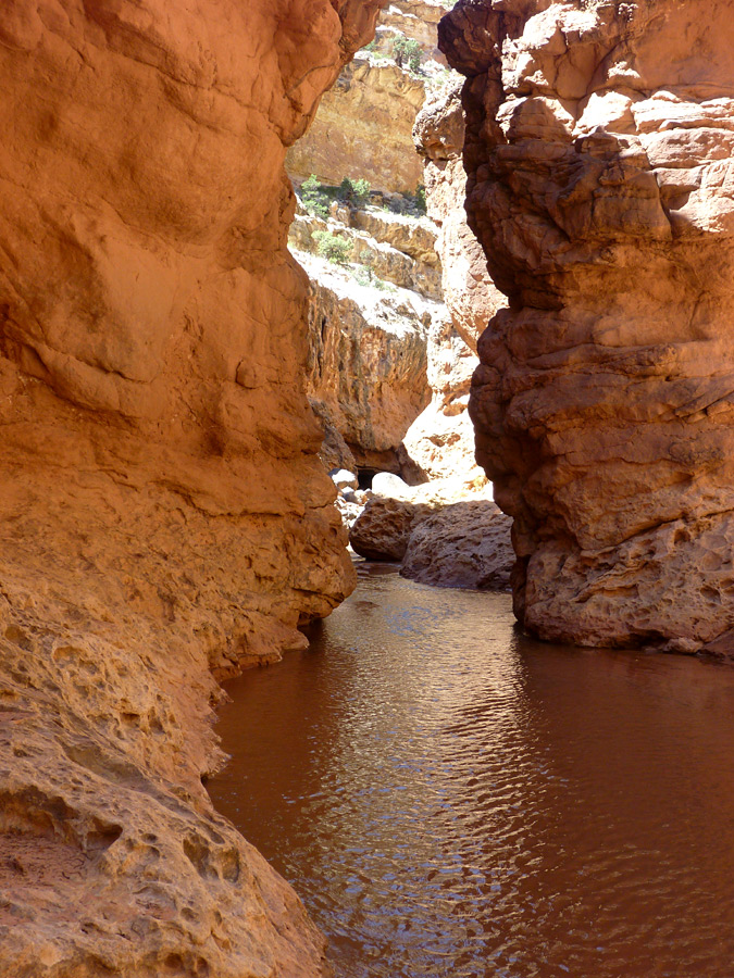 Pool and cliffs