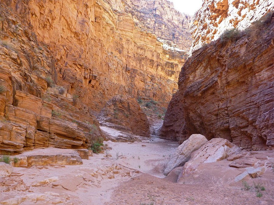 Sheer cliffs