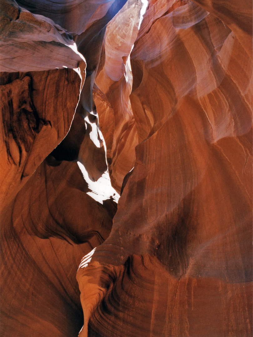 Walls above the streambed