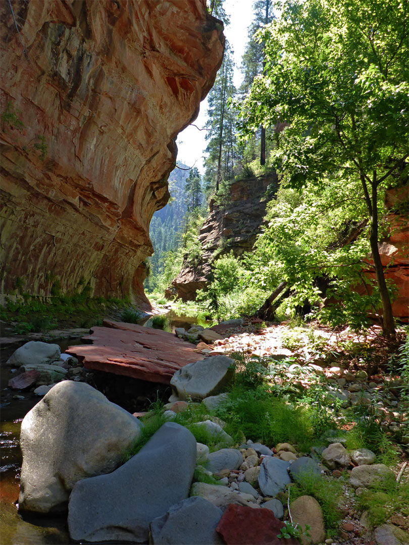 Red and grey rocks