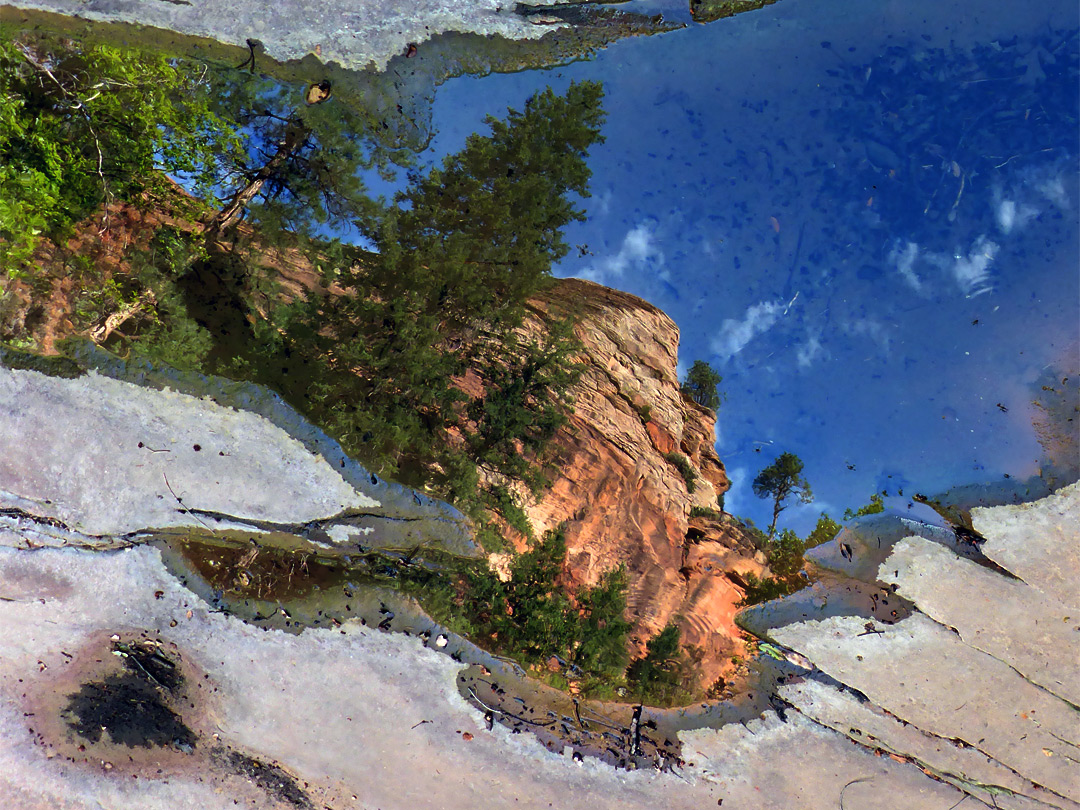 Red rocks and blue sky