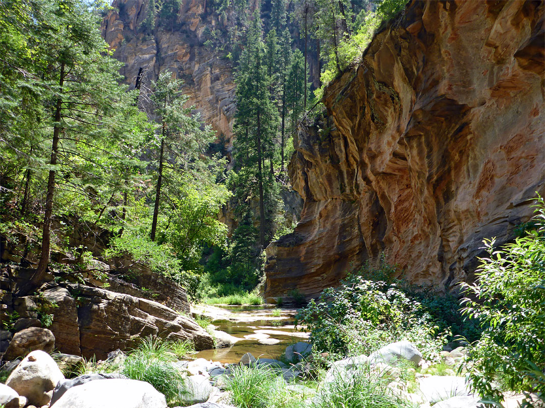 Undulating cliff