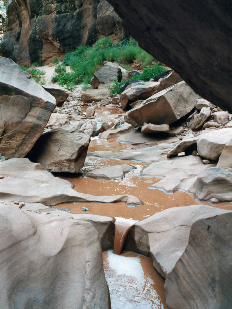Pools and boulders