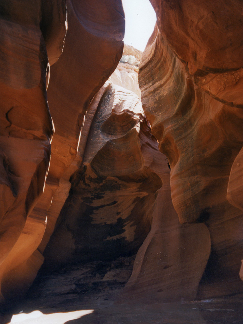 The dryfall in the upper canyon