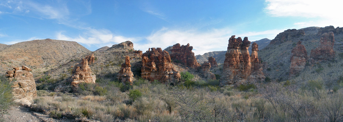 Hoodoos and pinnacles