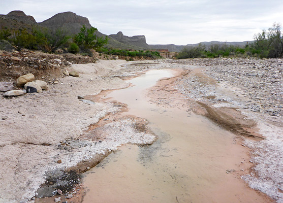 Shallow water in Contrabando Creek