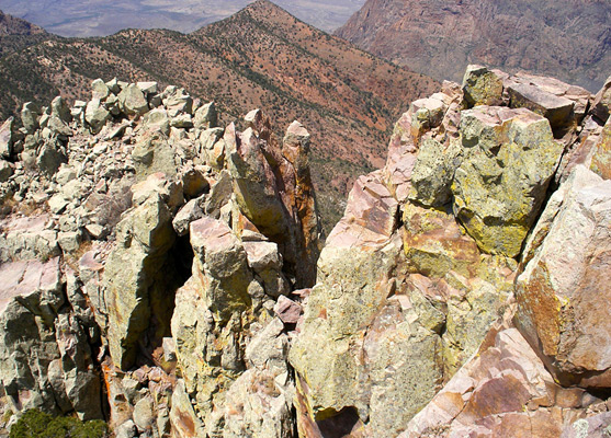 Ridge near the summit