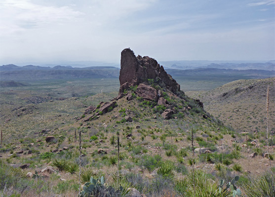 Isolated butte