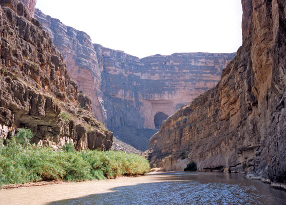 The Rio Grande, half a mile into Santa Elena Canyon