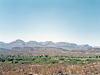 Cliffs in Mexico, south of the river