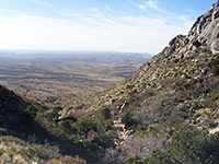 Lower end of Bear Canyon