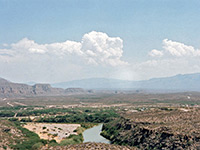 View over the river into Mexico