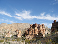 Red rock formations