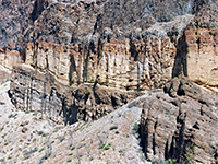 Cliffs at the edge of Burro Mesa
