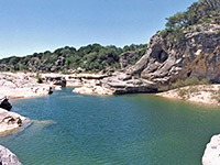 Pool above the falls