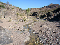 The lower canyon