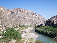 Cliffs along the Rio Grande