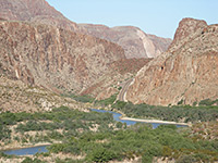 Steep hills along FM 170