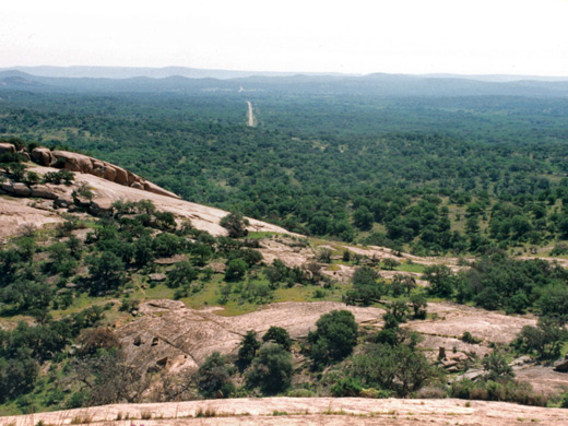 View east from the summit