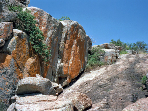 Rocks near the Summit Trail