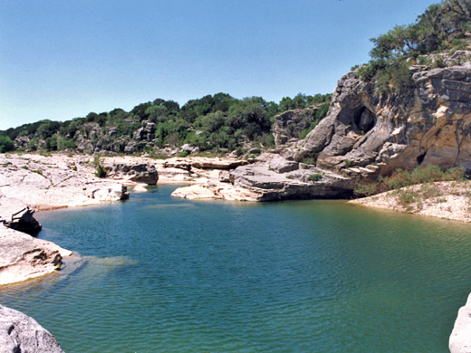 Pool above the falls