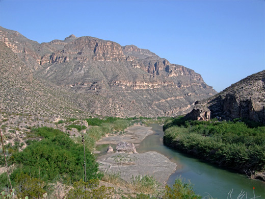 Cliffs along the Rio Grande