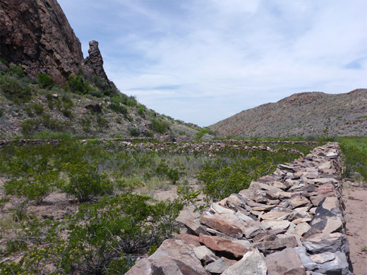 Wall from the old corral