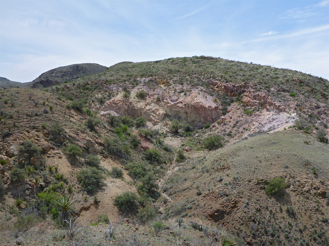 Upper end of the canyon