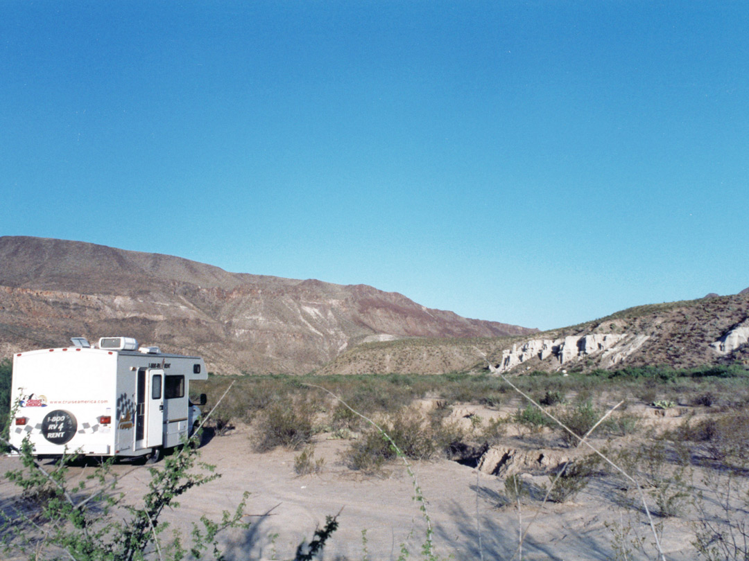 Camping area by the Rio Grande