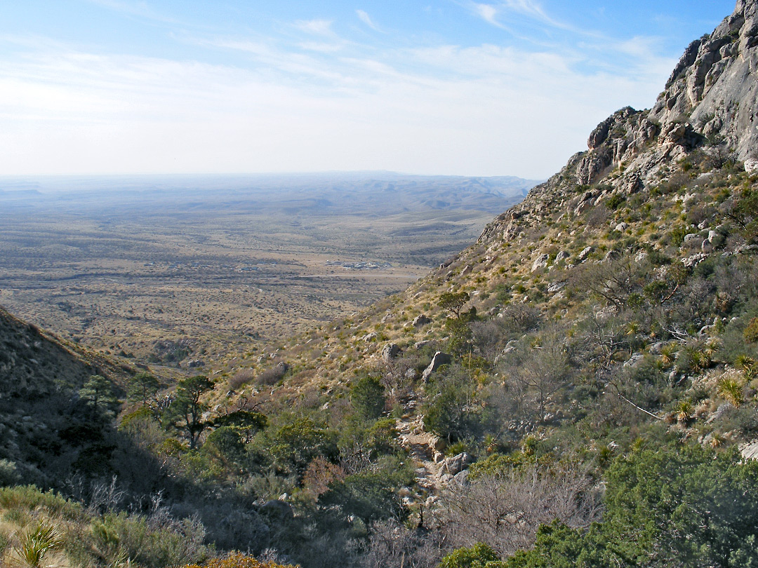 Lower end of Bear Canyon